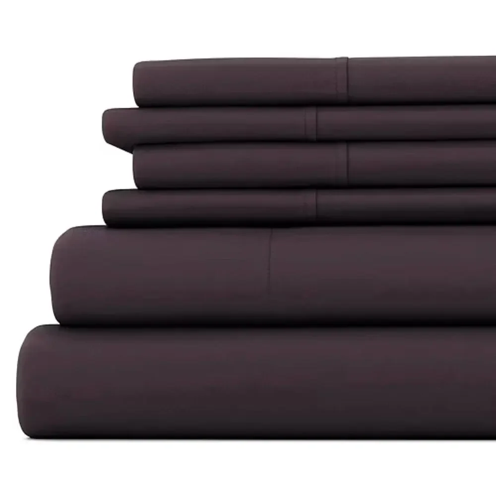 NEW! Casual Comfort iEnjoy Queen 6PC Premium Sheet Set Purple
